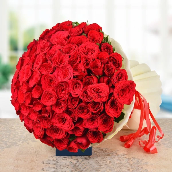 100 Red Roses Bouqet Send 100 Red Roses Bouqet