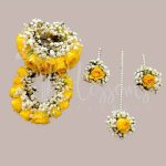 Yellow Roses And Gipso Jewelry Set