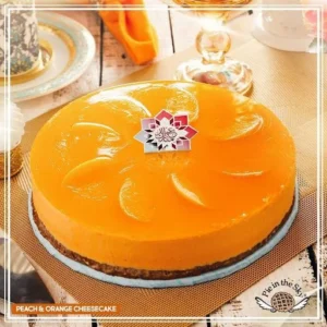 Send 2lbs Peach & Orange Chesse Cake From Pie N the sky Giftinday