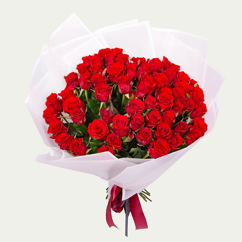 50 Red Roses Bouqet Send 50 Red Roses Bouqet