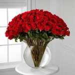 50 Red Roses In Bowl