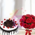Black Forest Cake With Roses