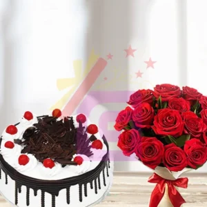 Black Forest Cake With Roses