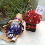Send Chocolate Bouquet With Flower Box