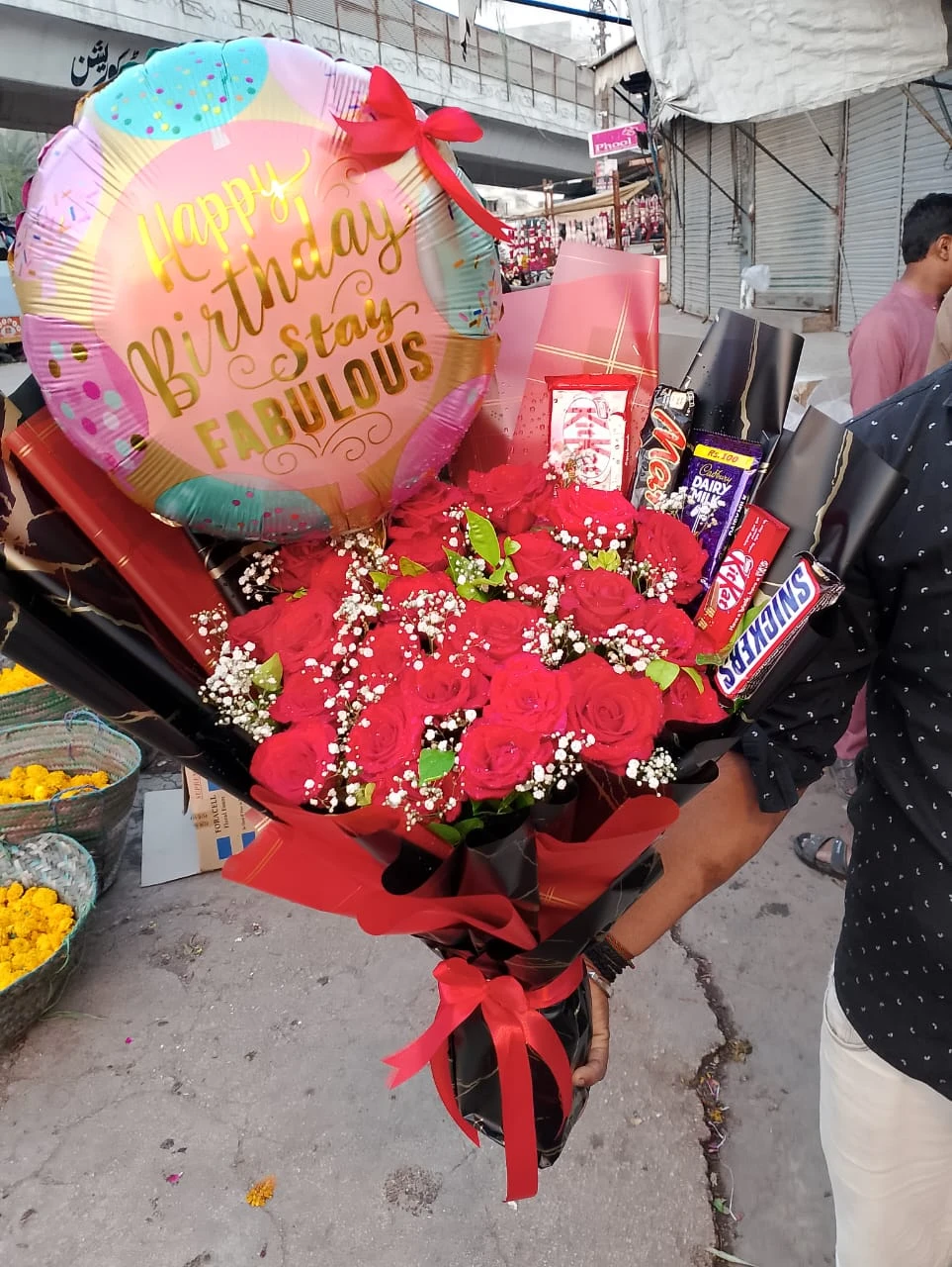 Feeling Of Birthday Bouquet Send Feeling Of Birthday Bouquet