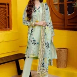 3PC Printed Lawn Unstitched Suit CL-42065 A
