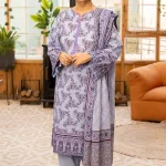3PC Printed Lawn Unstitched For Mom