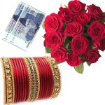 Bangles With Eidi And Flower