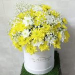 Yellow And White Arrangement Box
