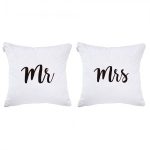Mr Mrs Pack Cushion