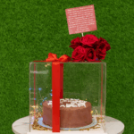 Cake With Acrylic Box