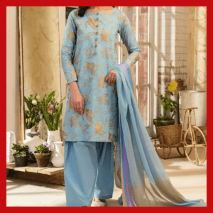 3 Piece Lawn Suit-Paste Print (Unstitched)