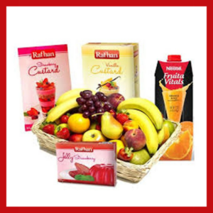 Fruit Basket With Juice