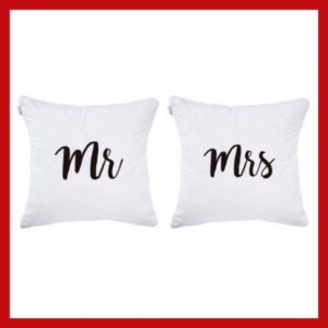 Mr Mrs Pack Cushion