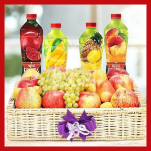 Juices With Fruit Basket