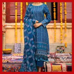 3PC Printed Lawn Unstitched