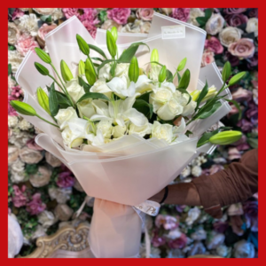 7 Lily Bouquet white