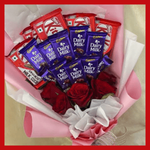 Imported Roses With Chocolate