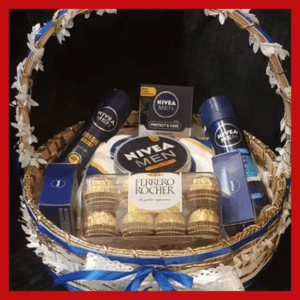 Nivea Men Basket For Gift And Frerro