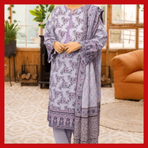 3PC Printed Lawn Unstitched For Mom