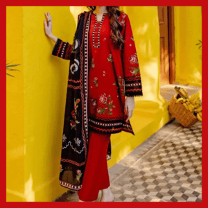 3PC Printed Lawn Unstitched Suit CL-42064 B