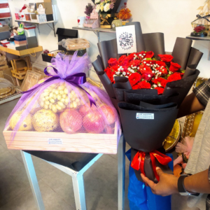 Get Well soon Basket with roses