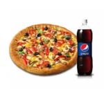 Send 1 large pizza with pepsi