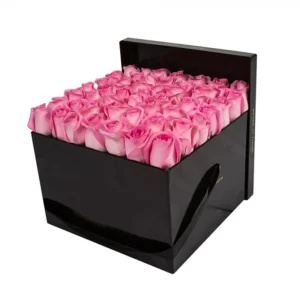 Send 10 Imported Pink Roses In Box