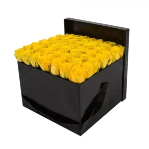 Send 10 Imported Yellow Roses In Box