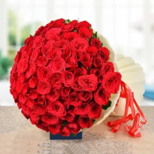 Send 100 Red Roses Bouqet