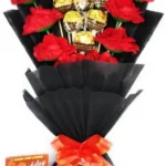 Send 16 Frerro Rocher With 16 Roses