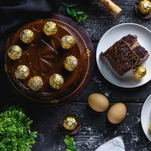 Send 2.5lbs ferrero rocher Cake