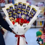Dairy Milk With Roses bouquet