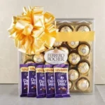 Send 24 Pcs Frerro And 5 Dairymilk