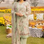 Send 3PC Printed Lawn Unstitched For Mom Gift