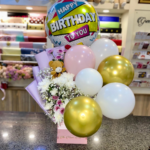 Send Birthday Box flowers and Balloons