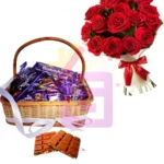 Send Chocolate With Red Roses