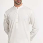 Send Cream Basic Embroidered Kurta Shalwar By GulAhmed
