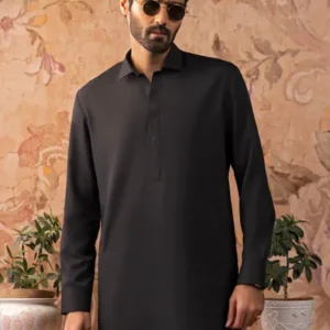 Send Junaid Jamshed Black Shalwar Kameez