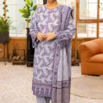 Send 3PC Printed Lawn Unstitched For MomFeatures
