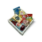 Send Product Info: Ramadan Basket : 1 Roh Afza Bottle Dates 500gm Box Half Kg Dry Fruit Rafan Custer ed  Box Rafan Jelly Box 1 Tang Pouch For Jug