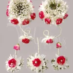 Send Red And White Bidal Jewelry