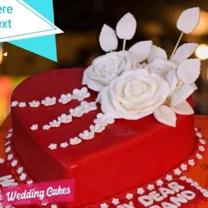 Send Red Cake Heart Shape