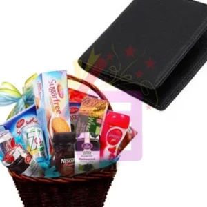 Send Sugger Free Basket With Card Holder