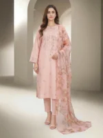 3 Piece Lawn Massouri Suit- Embroidered (Unstitched)