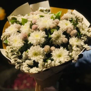 Send White Bouquet For Get well Soon