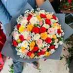 50 Multi Roses Bouquet