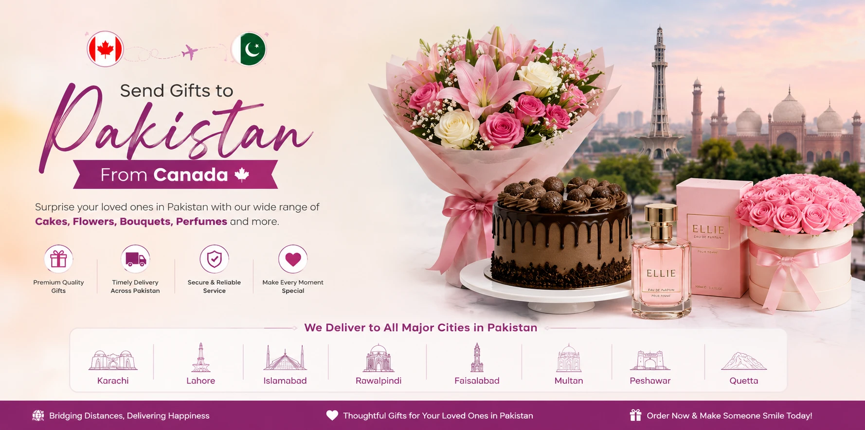 Send Gifts to Pakistan from Canada