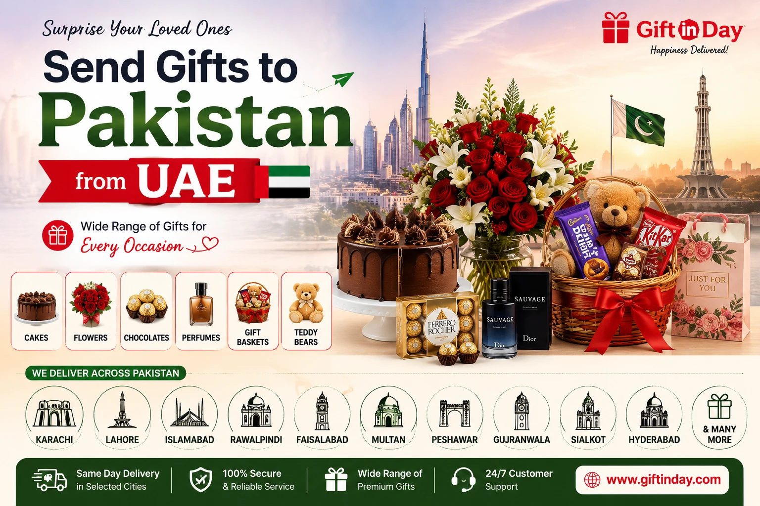 Send Gifts to Pakistan from UAE