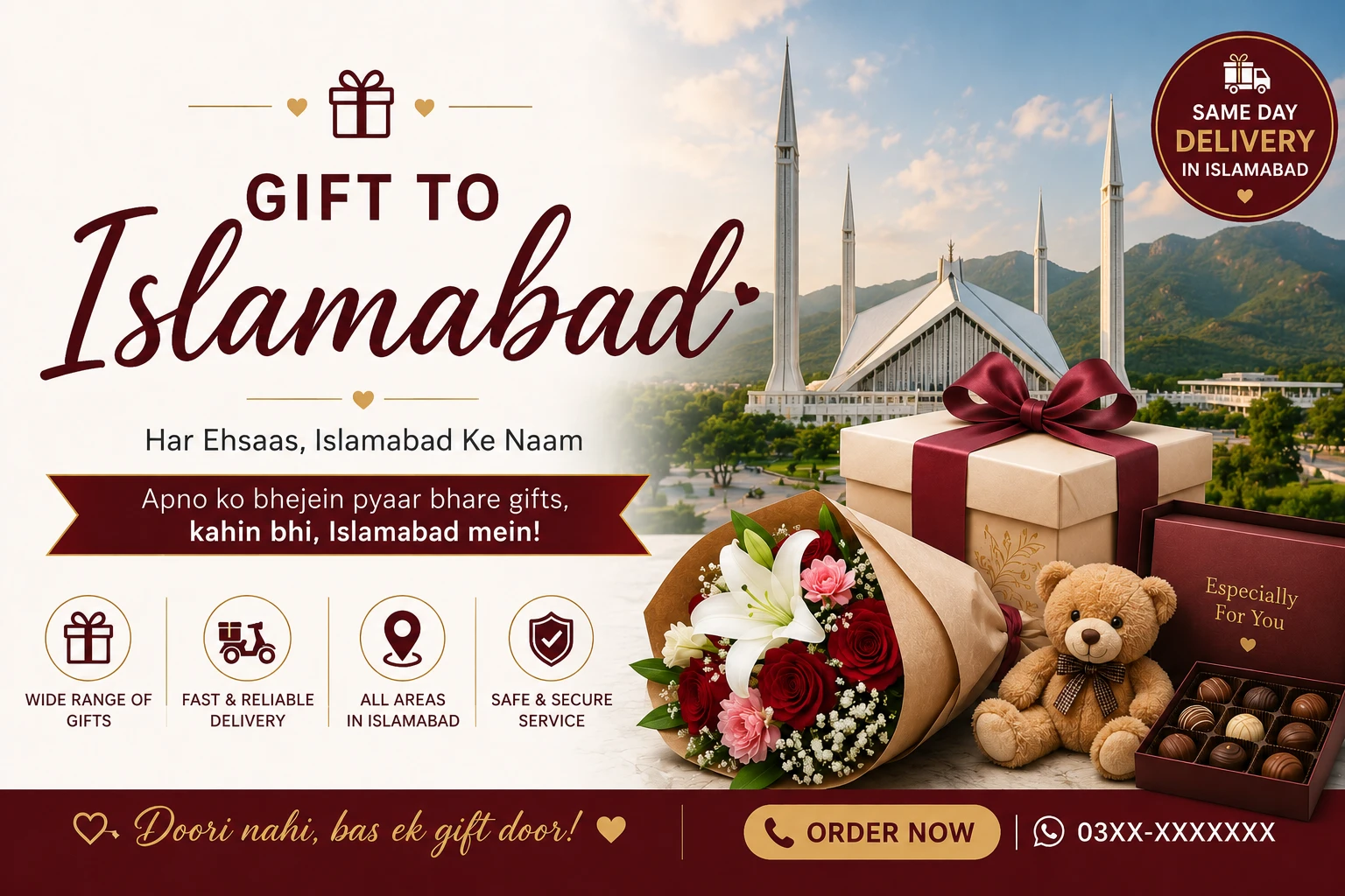 Send gift to Islamabad